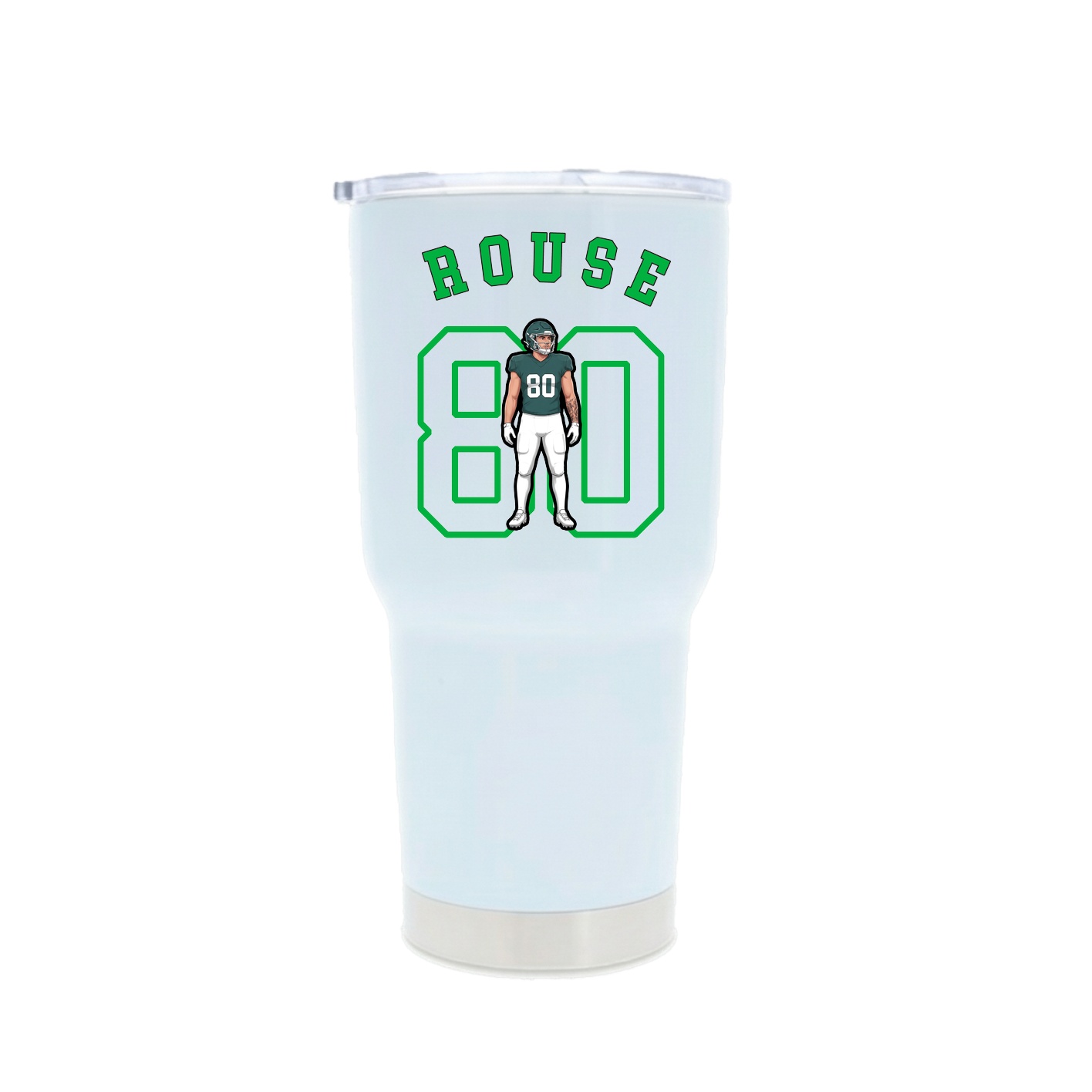 30oz Stainless Steel Tumbler — Shirsey Arch in White