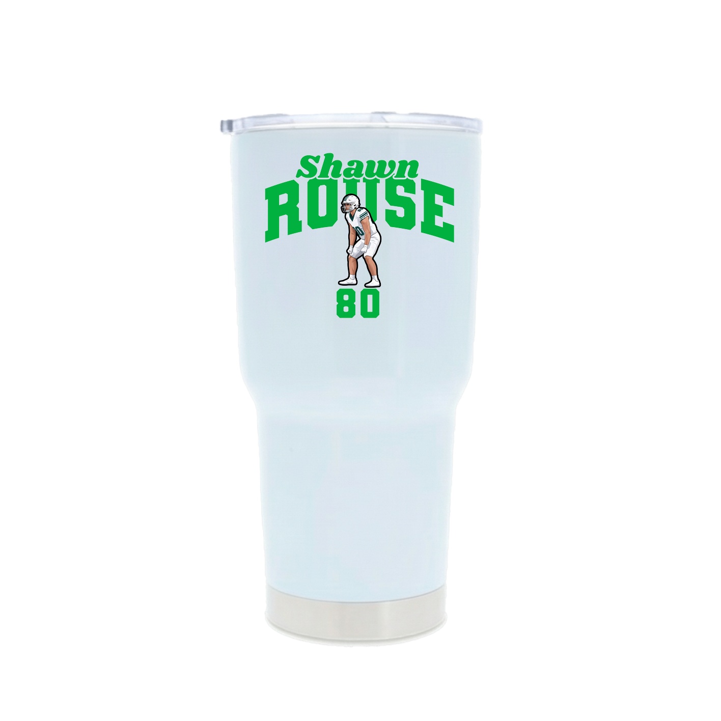 30oz Stainless Steel Tumbler — Signature Arch in White