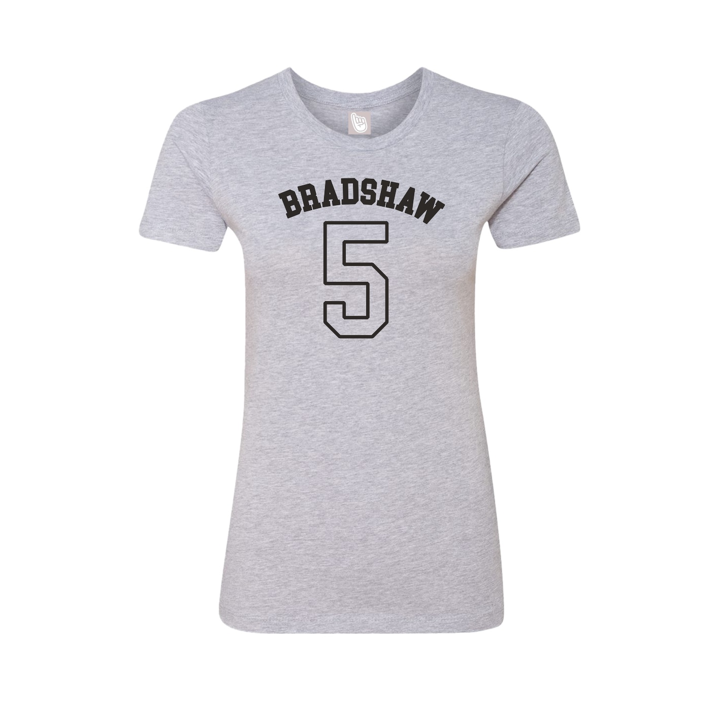 Fitted Women's Tee — Shirsey Arch in Grey