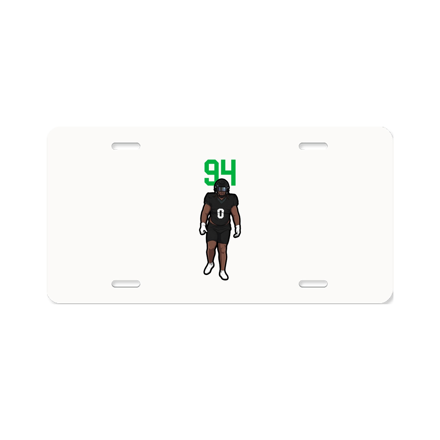 License Plate — Number Top in Classic