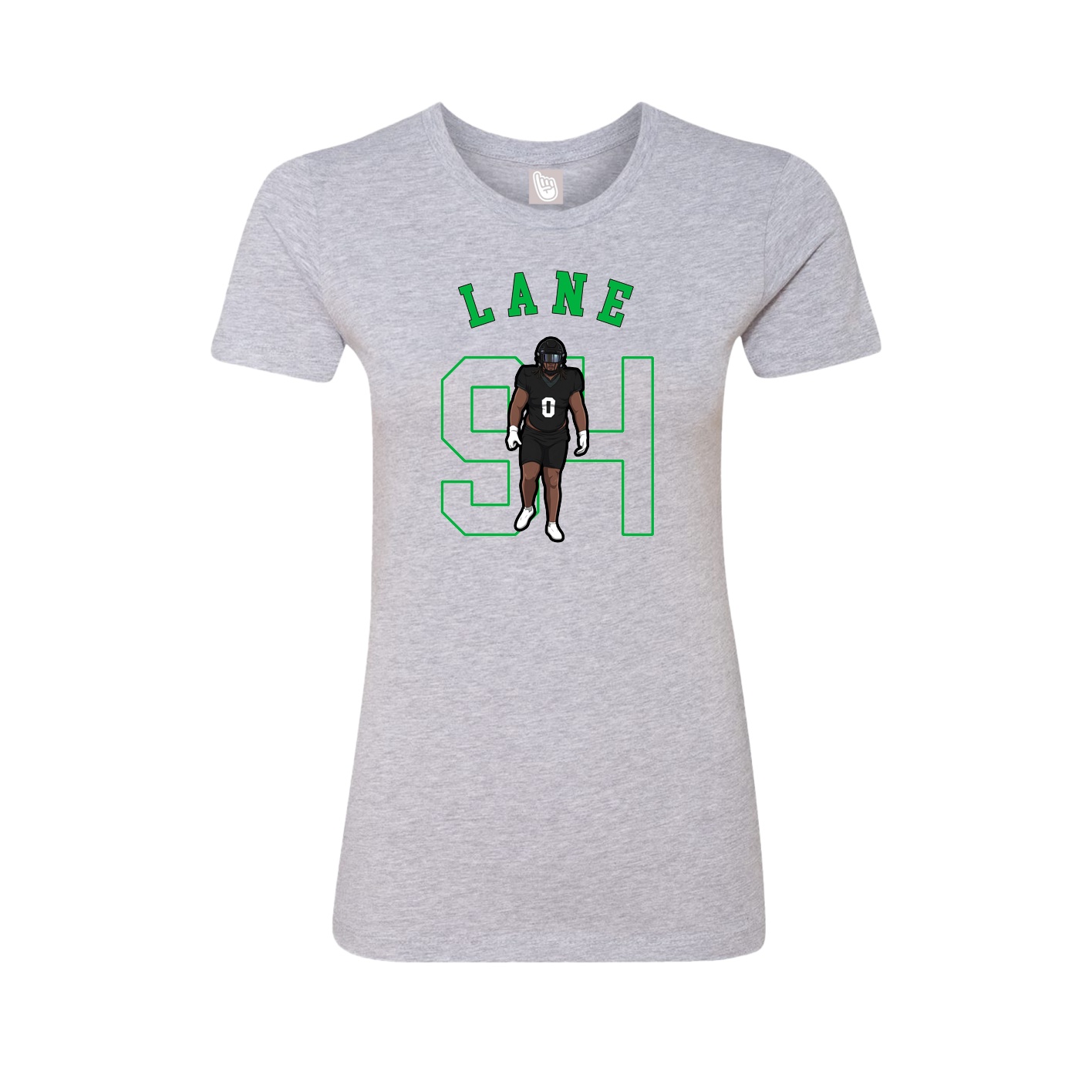 Fitted Women's Tee — Shirsey Arch in Grey