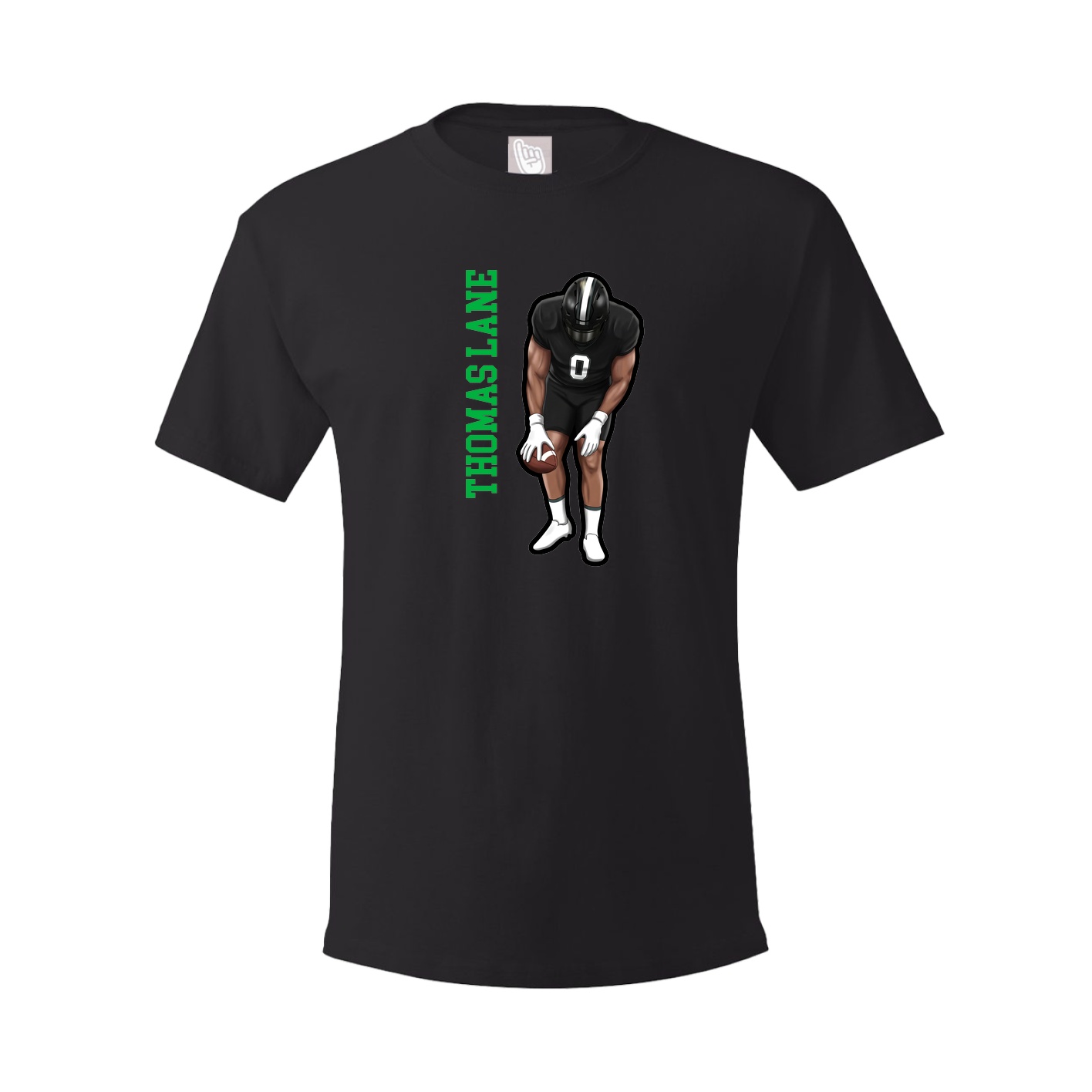 Tee — Name Vertical in Black