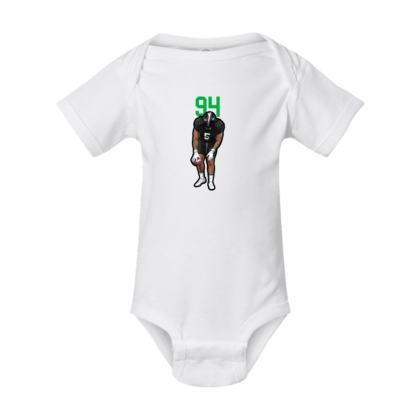 Baby Onesie — Number Top in White