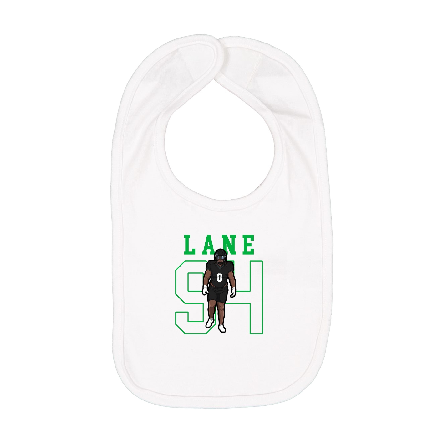 Infant Bib — Shirsey in White