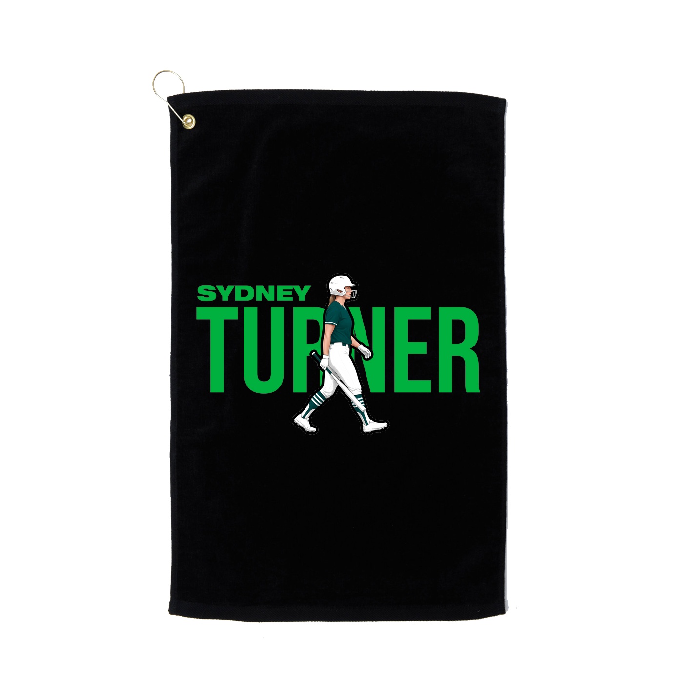 Golf Towel — Player Name in Black