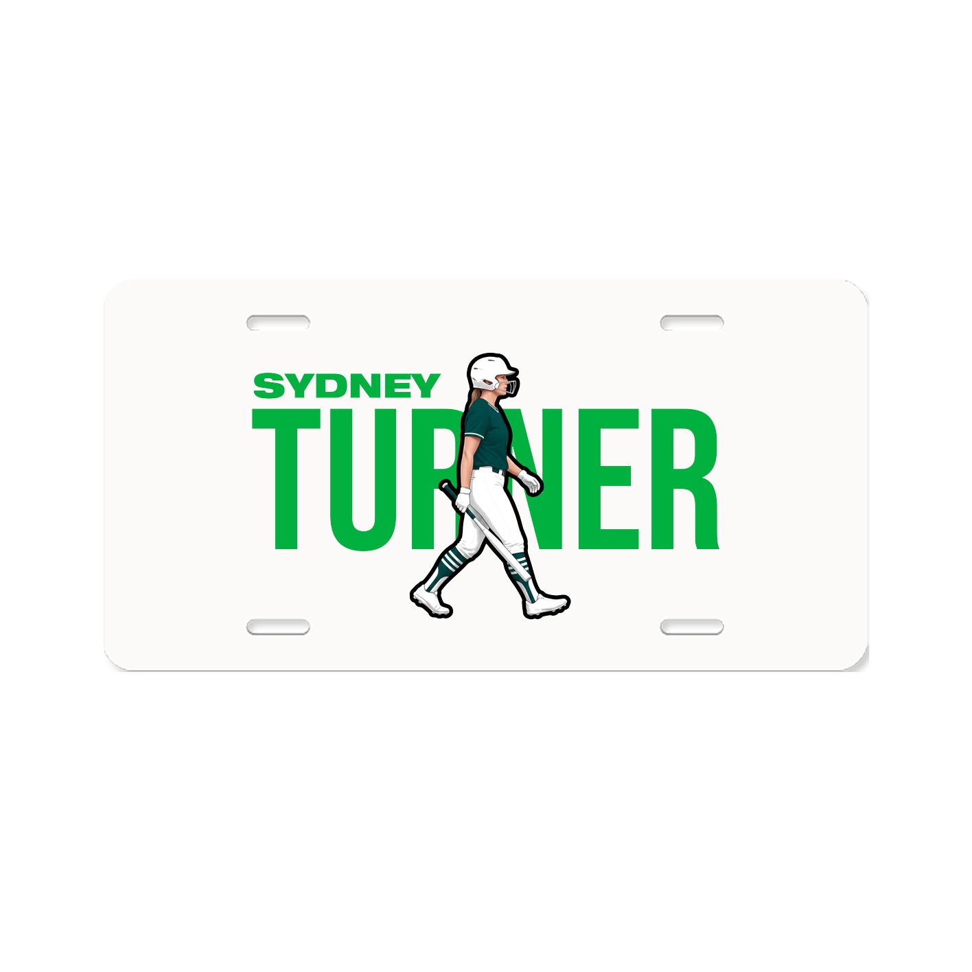 License Plate — Player Name in Classic