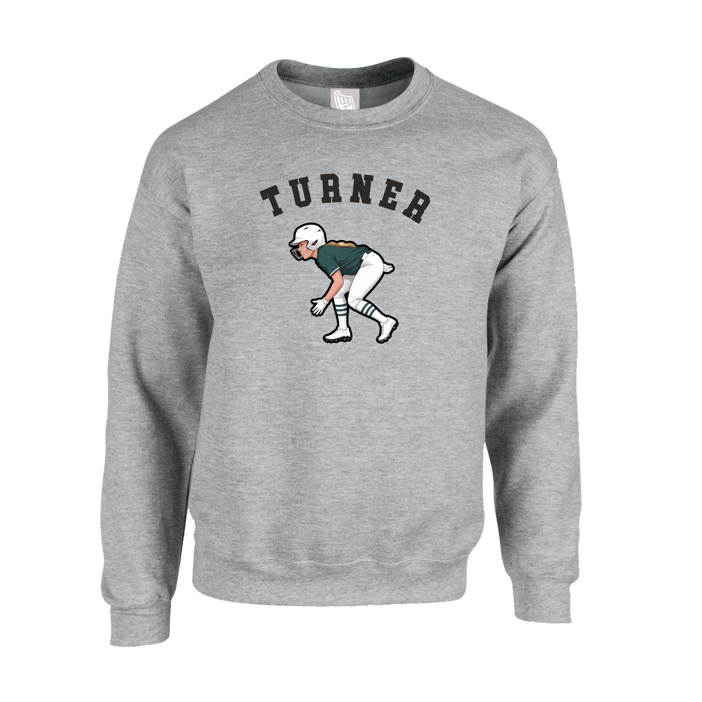 Fleece Crew — Shirsey Arch in Grey