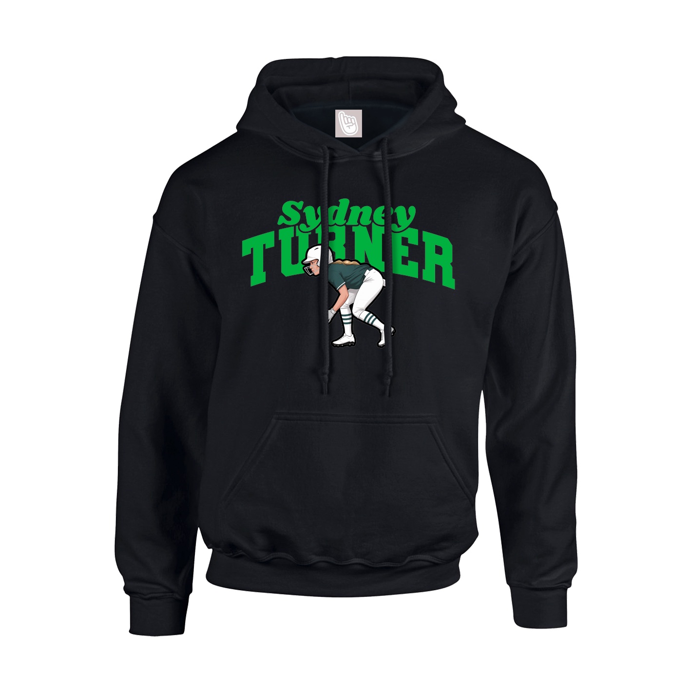 Hoodie — Signature Arch in Black