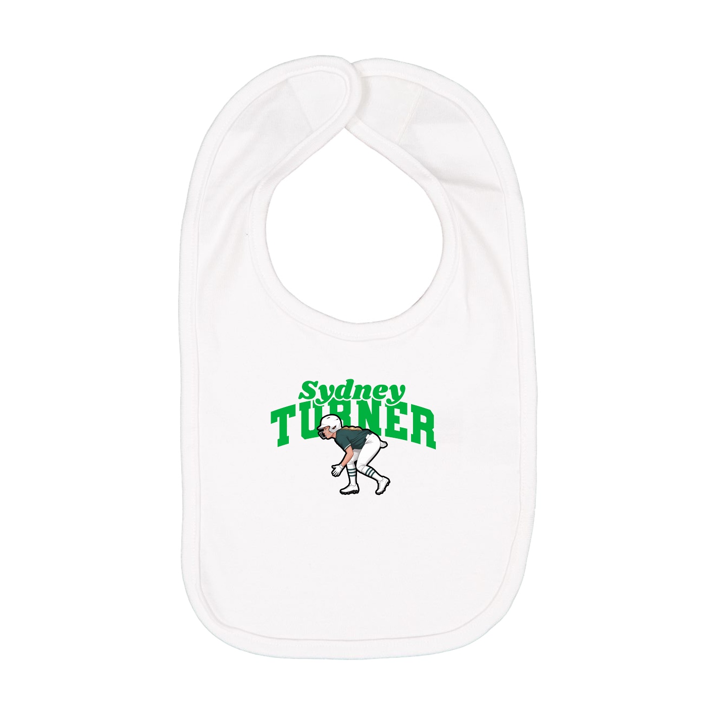 Infant Bib — Signature Arch in White