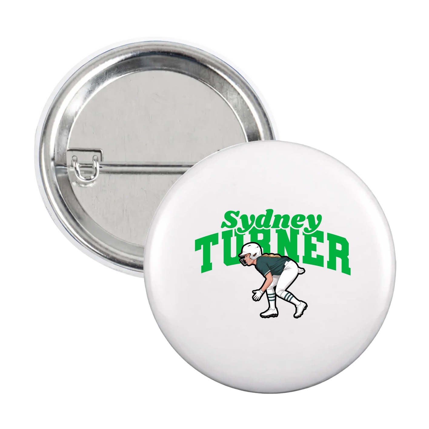 Game Day Button — Signature Arch in White