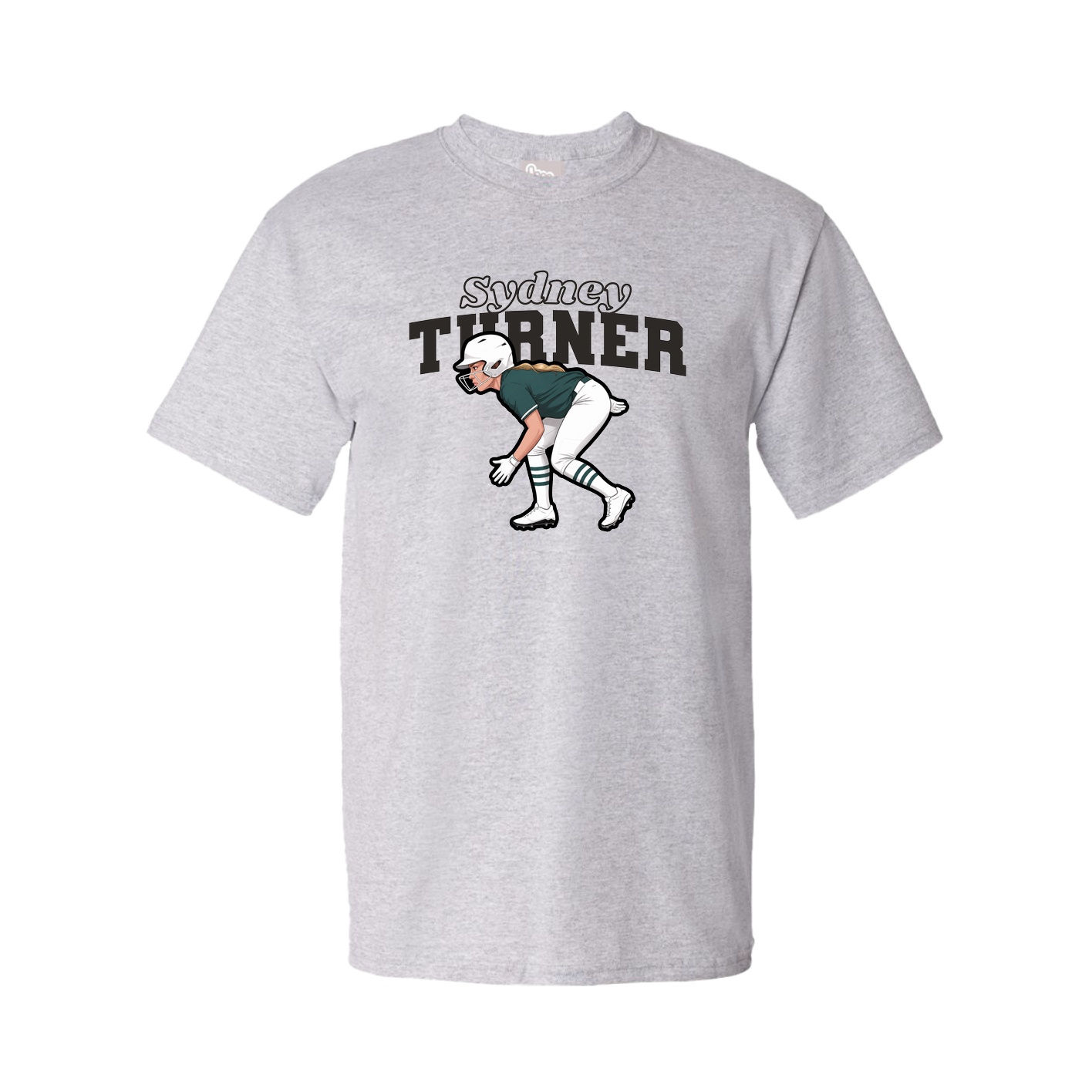 Youth Tee — Name Arch in Grey