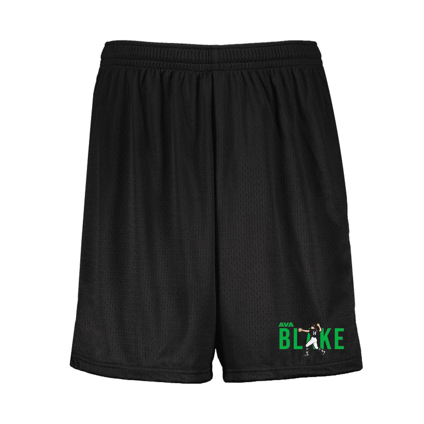 Shorts — Player Name in Black