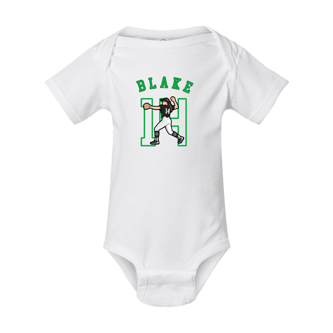 Baby Onesie — Shirsey Arch in White