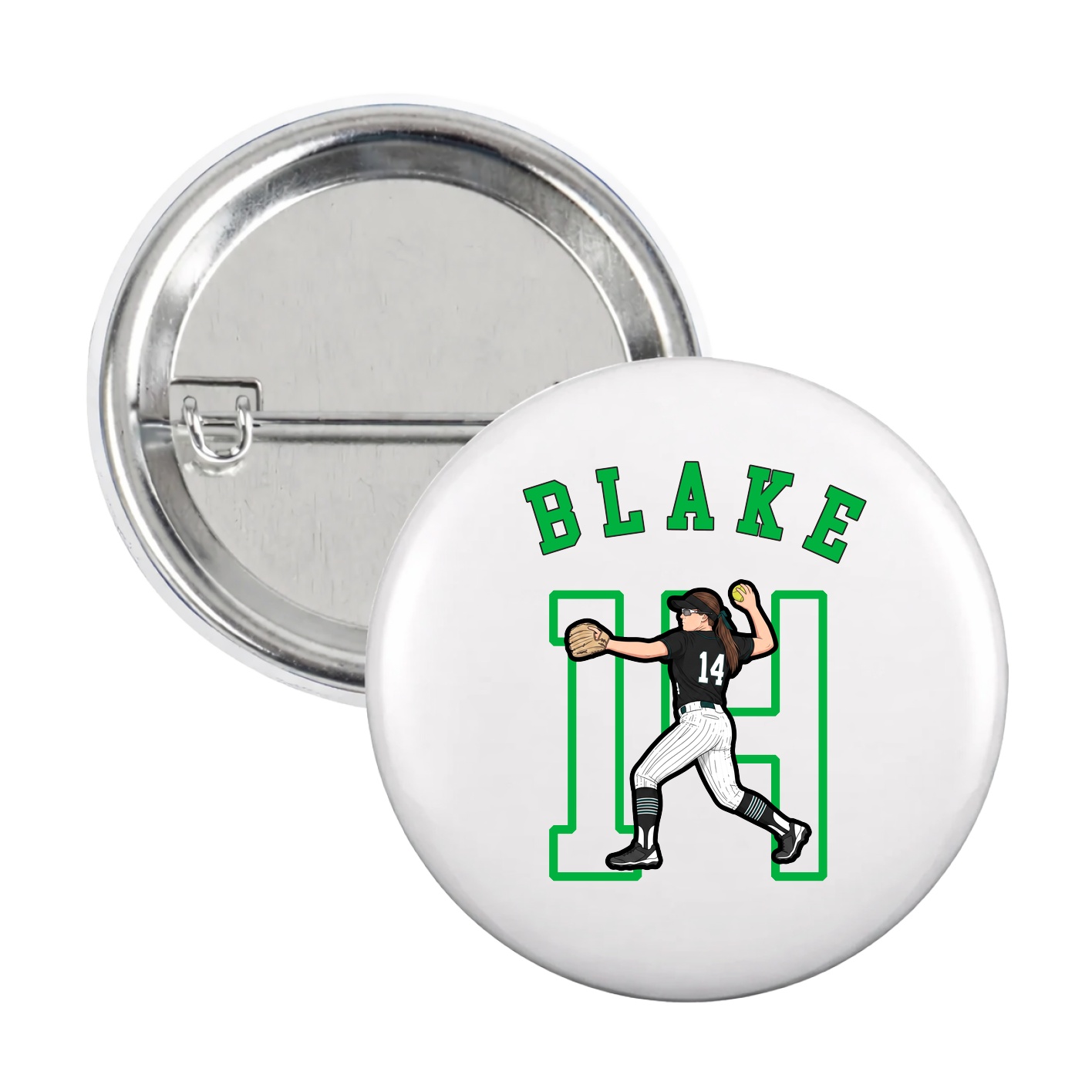 Game Day Button — Shirsey Arch in White