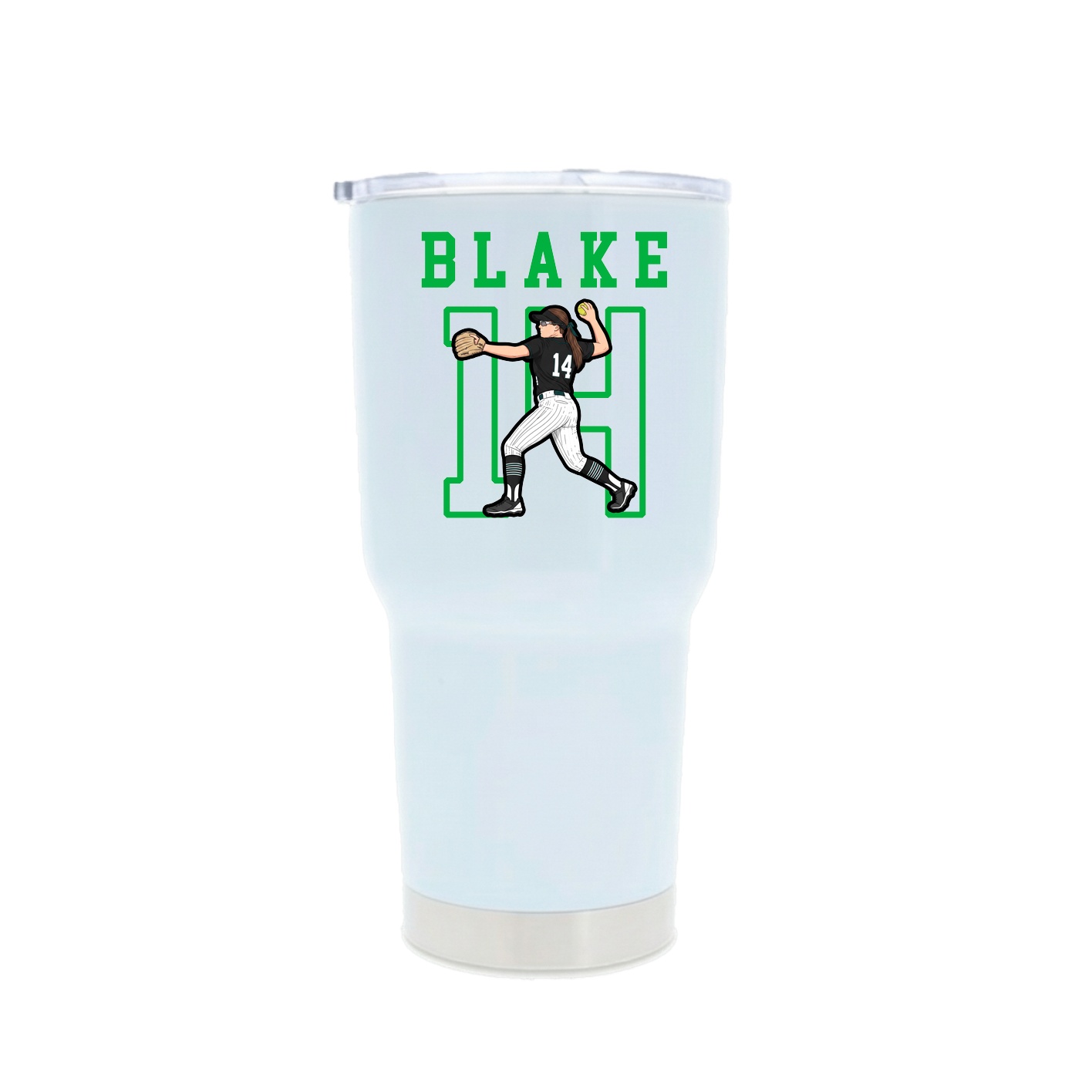 30oz Stainless Steel Tumbler — Shirsey in White