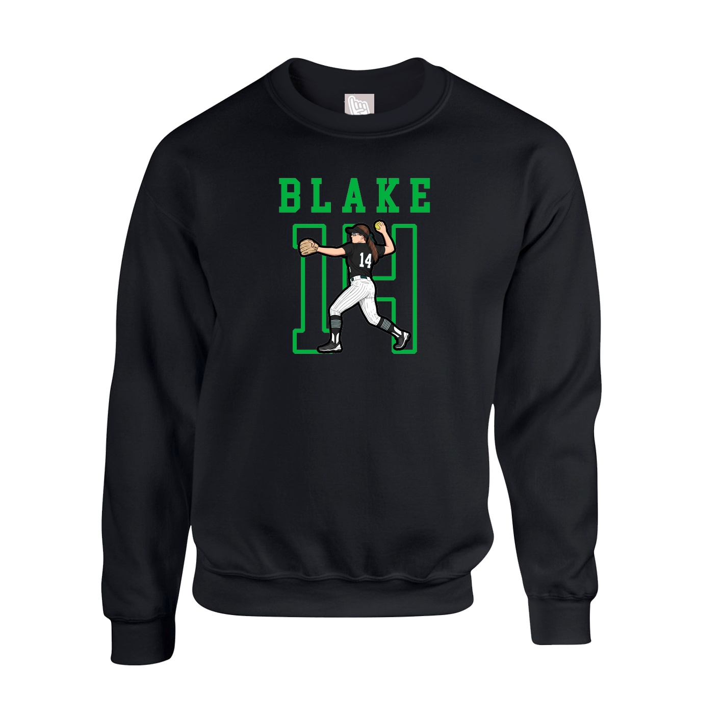 Fleece Crew — Shirsey in Black