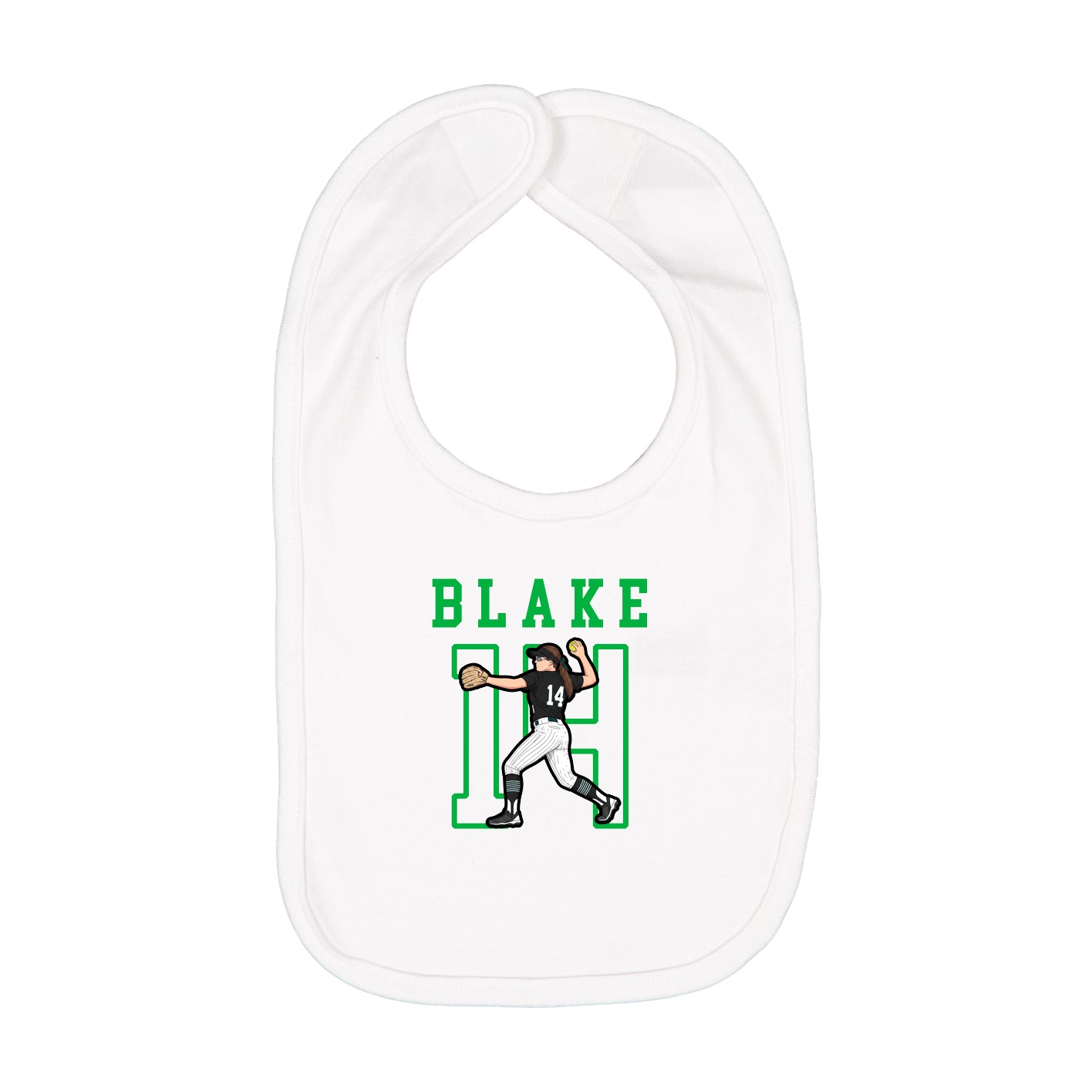 Infant Bib — Shirsey in White