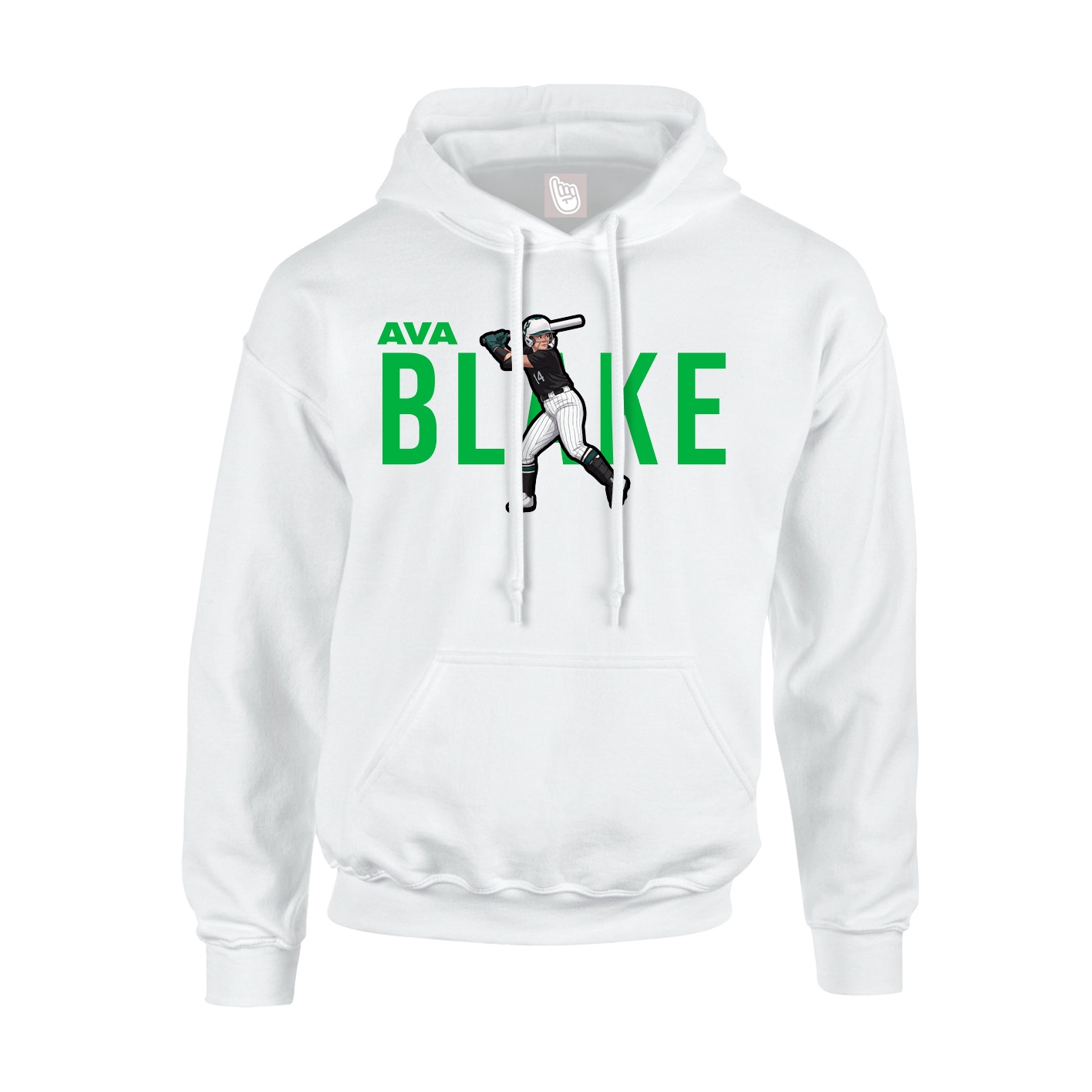 Hoodie — Player Name in White
