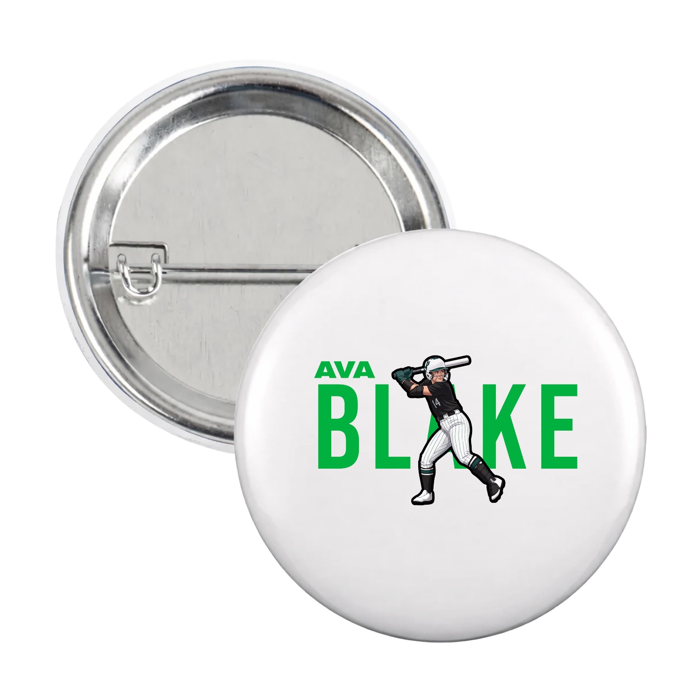 Game Day Button — Player Name in White