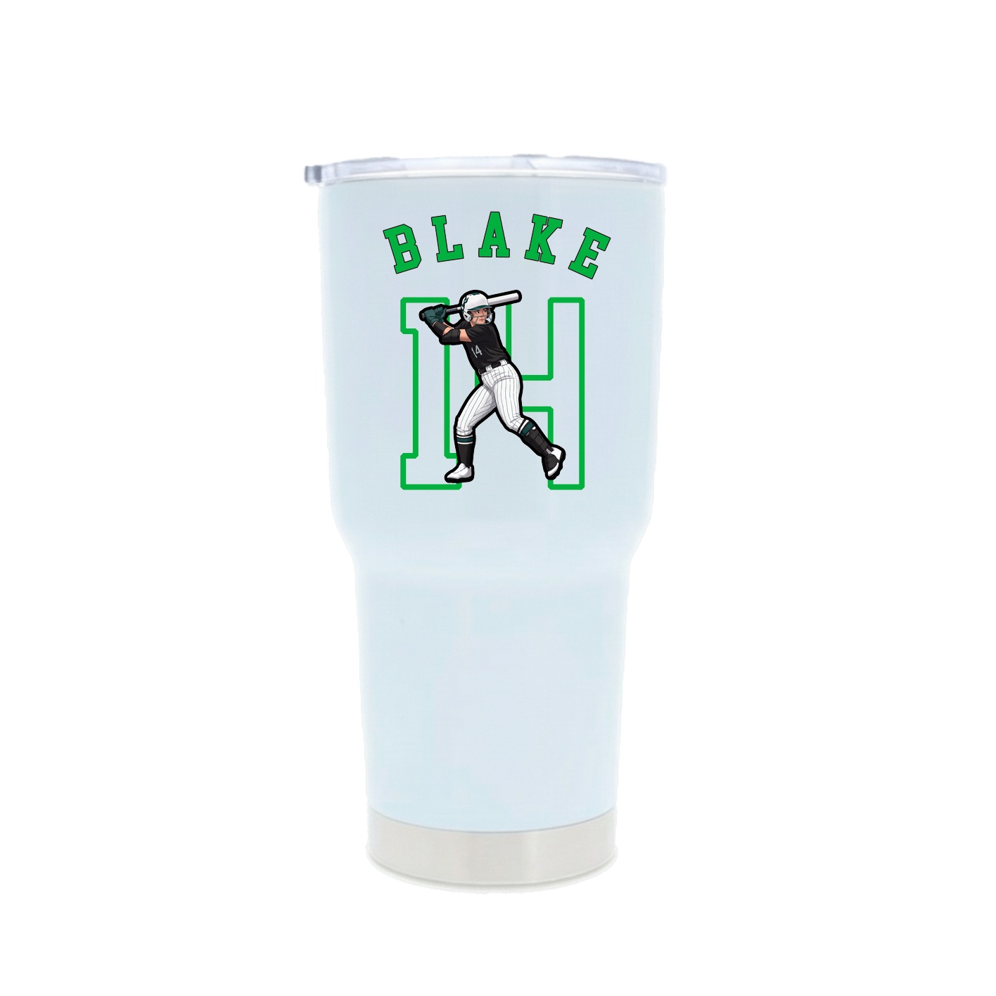 30oz Stainless Steel Tumbler — Shirsey Arch in White