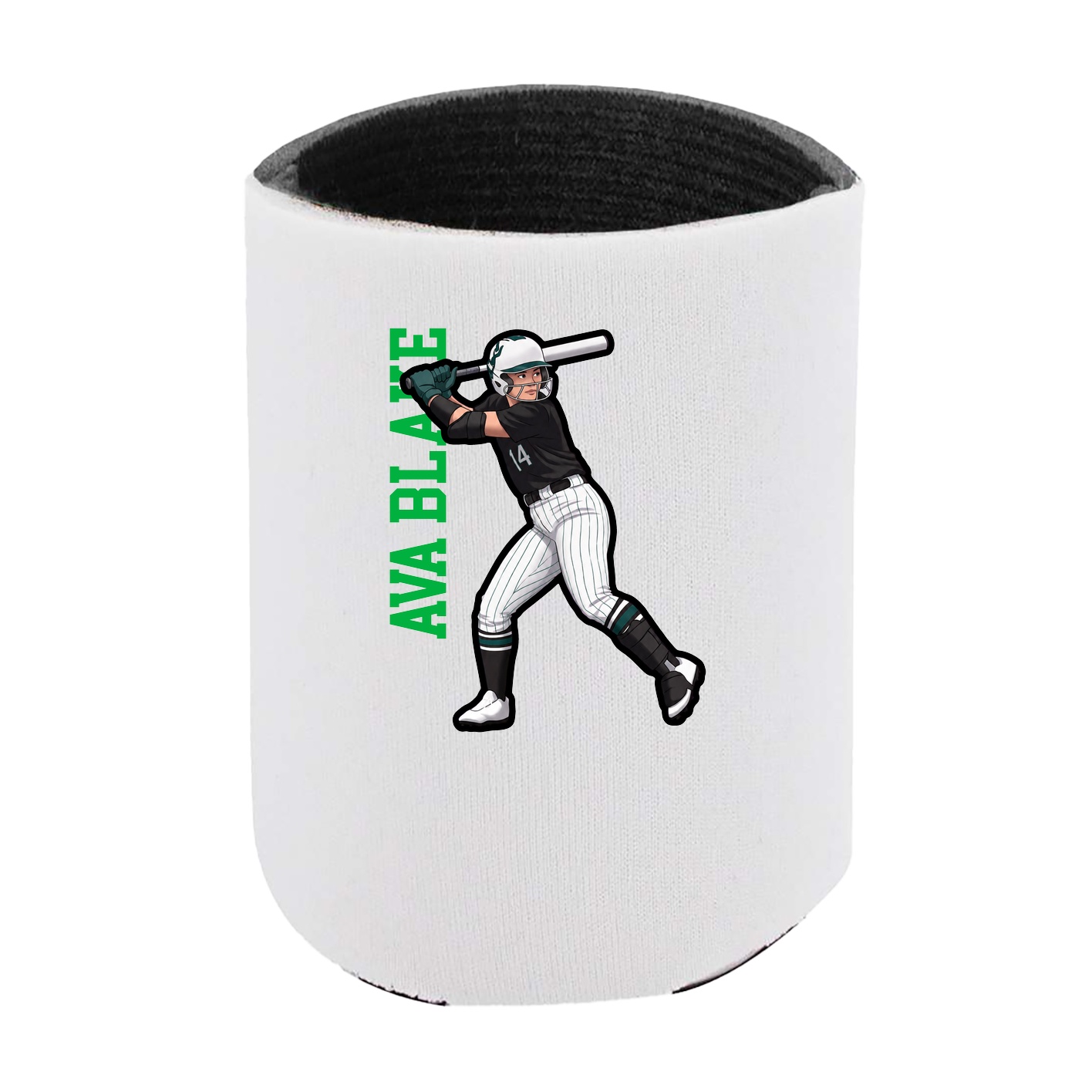 Can Holder — Name Vertical in White