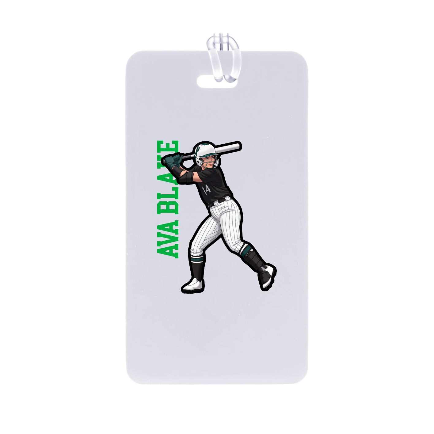 Bag Tag — Name Vertical in Classic