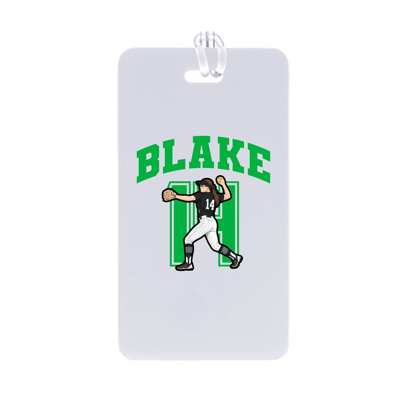 Bag Tag — Number in Classic