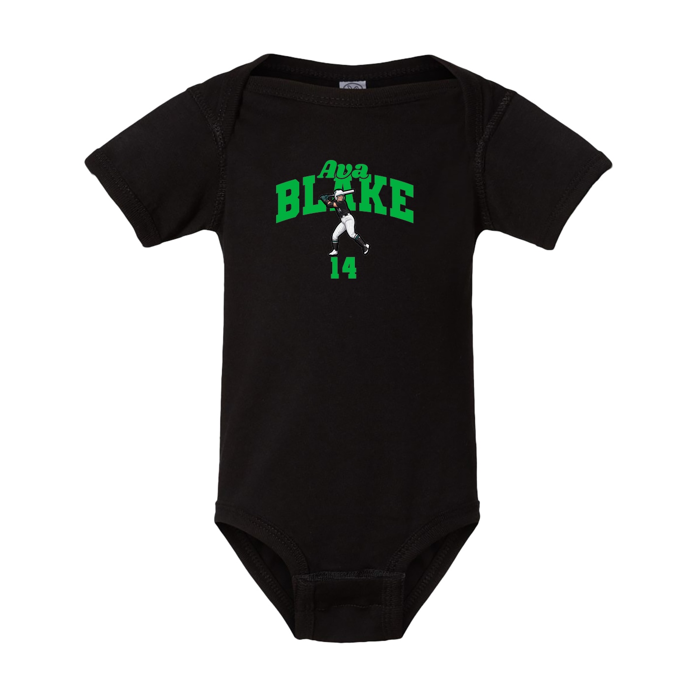 Baby Onesie — Signature Arch in Black