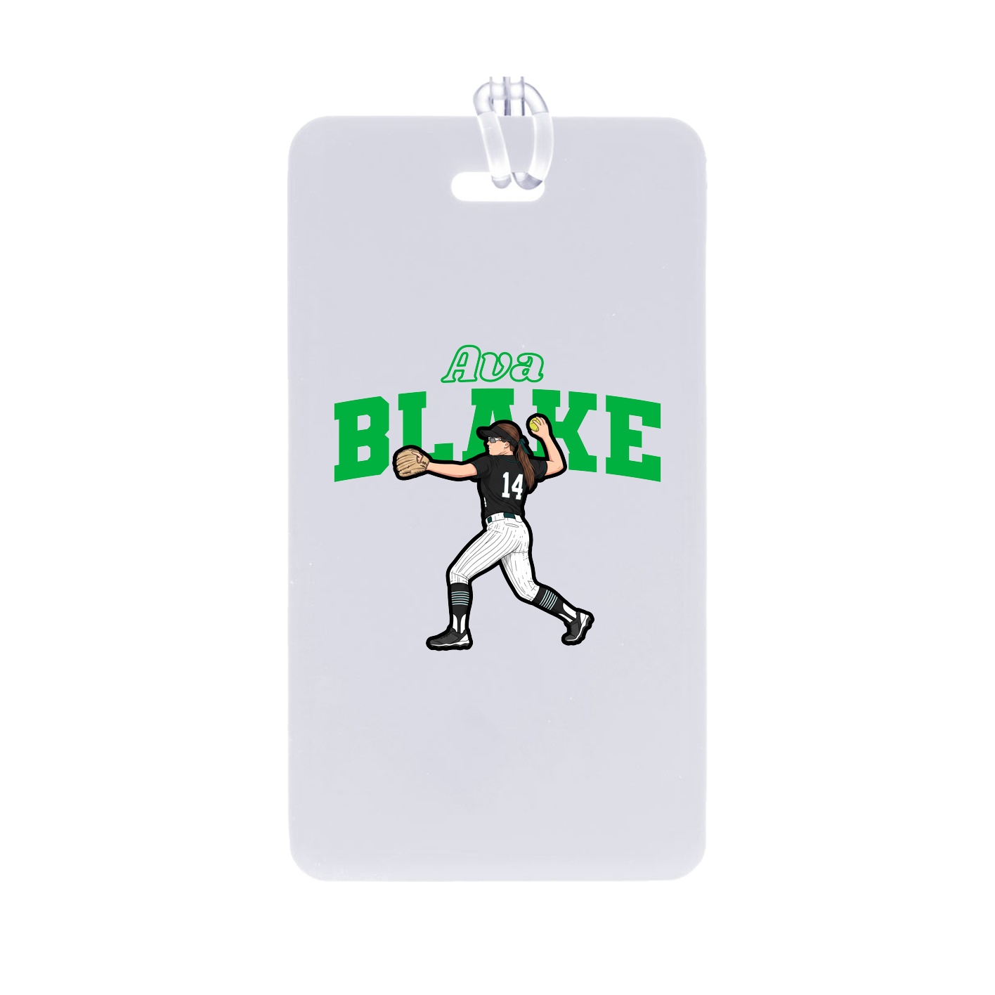 Bag Tag — Name Arch in Classic