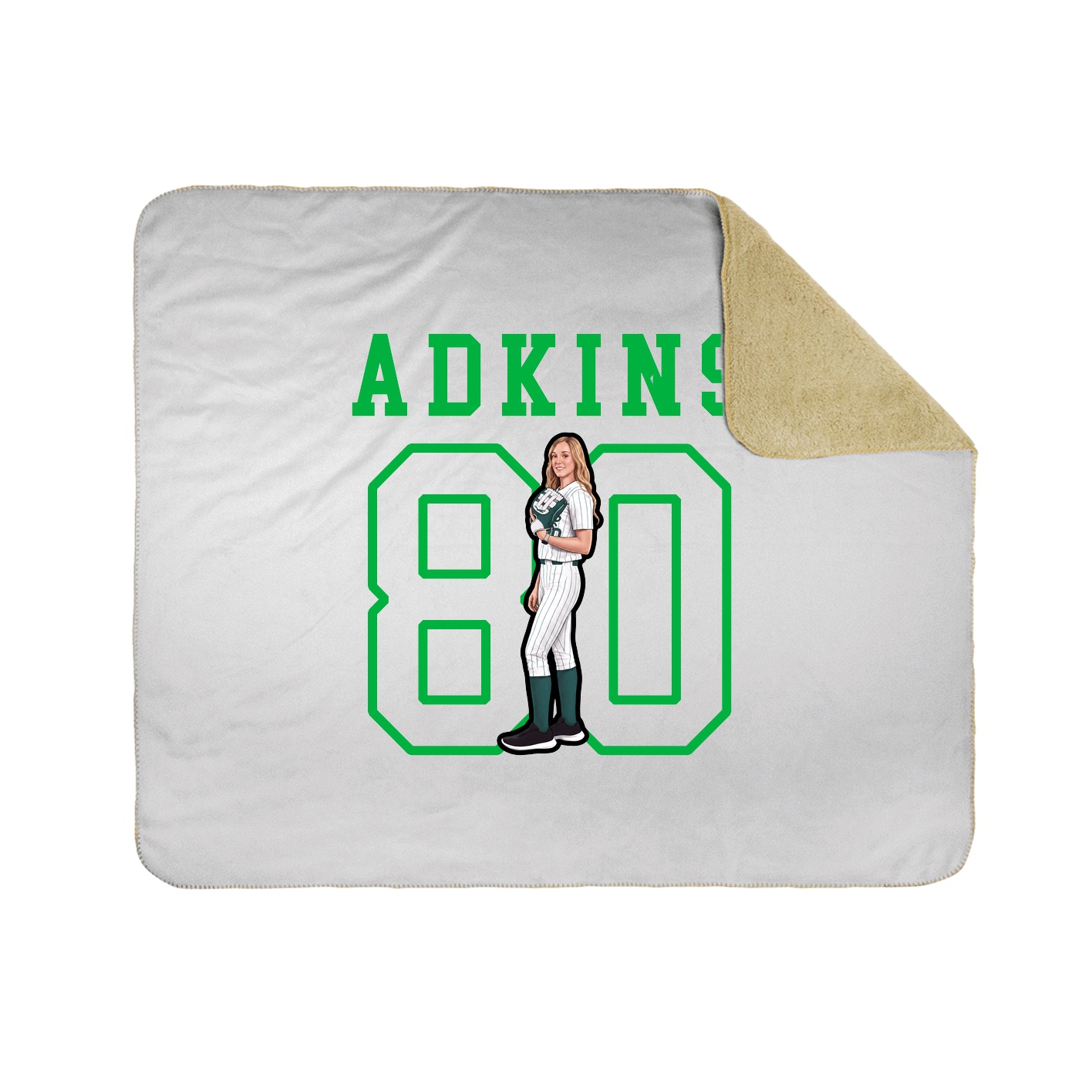 Throw Blanket — Shirsey in White