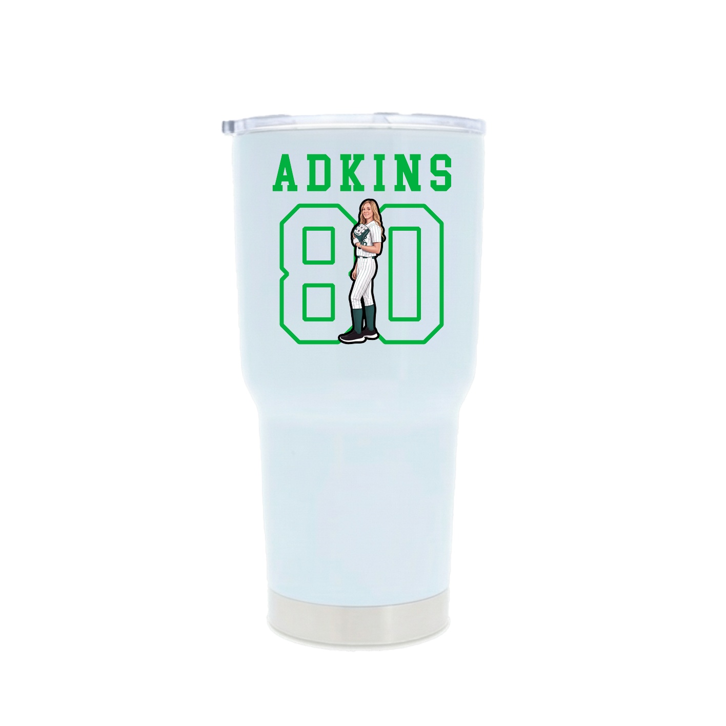 30oz Stainless Steel Tumbler — Shirsey in White