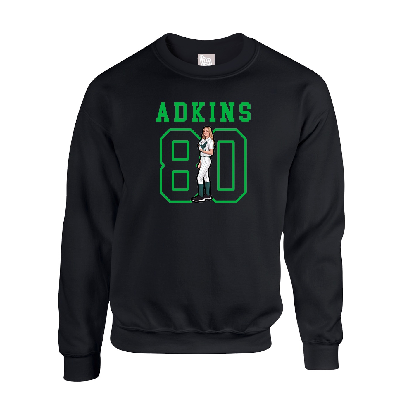 Fleece Crew — Shirsey in Black