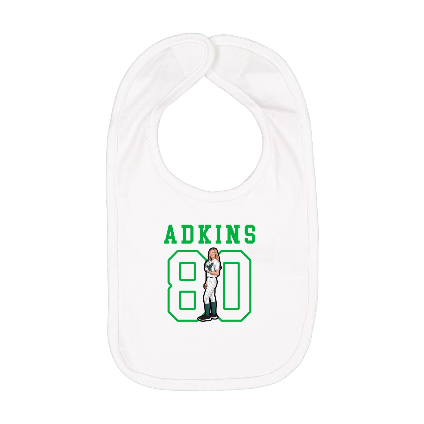Infant Bib — Shirsey in White
