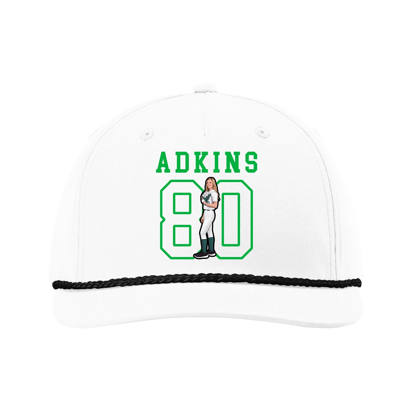 Five-Panel Classic Rope Cap — Shirsey in White