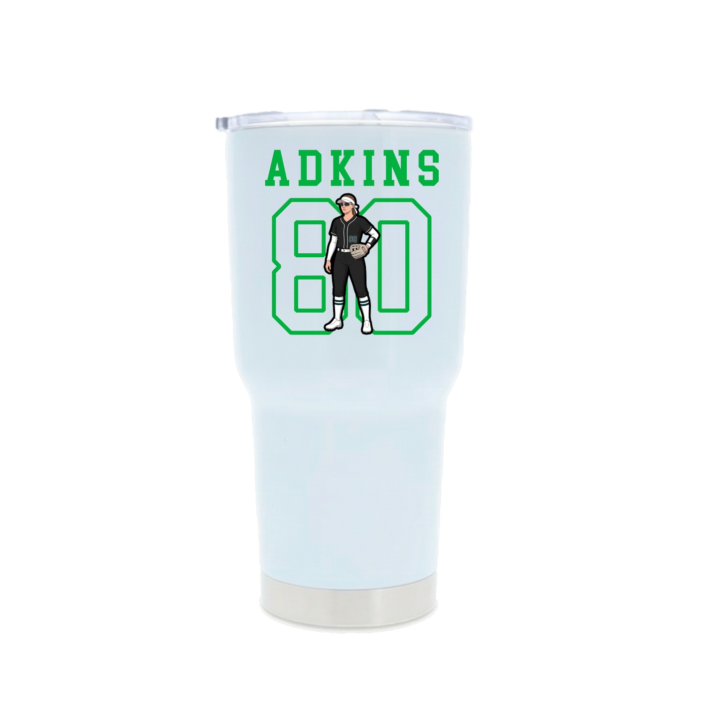 30oz Stainless Steel Tumbler — Shirsey in White