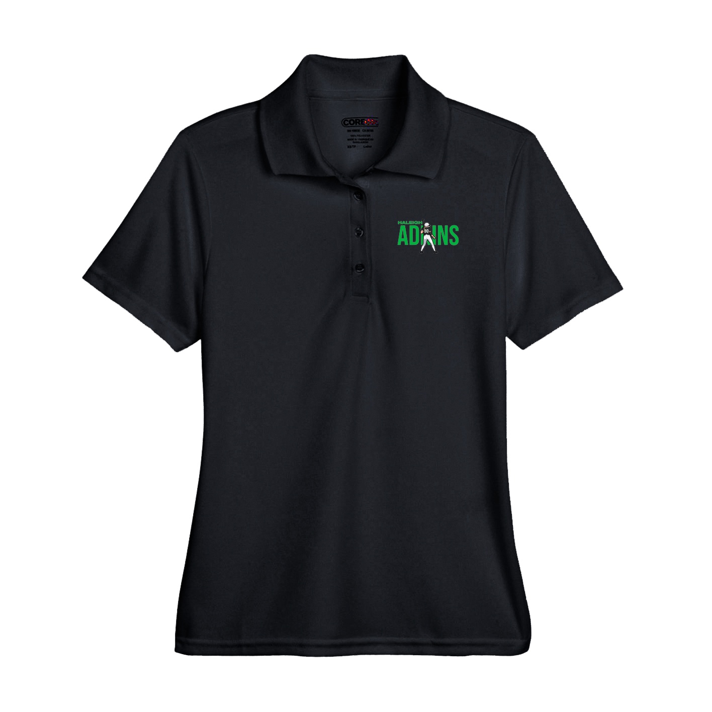 Performance Polo — Player Name in Black