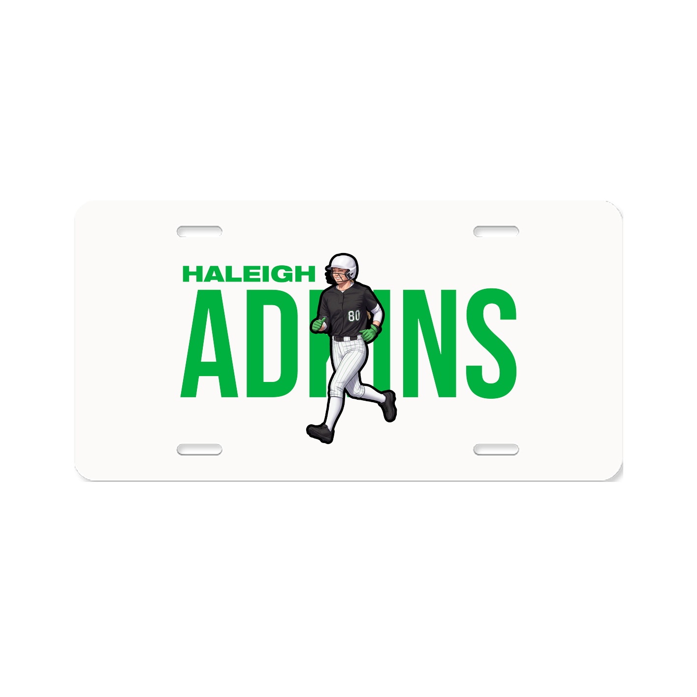 License Plate — Player Name in Classic