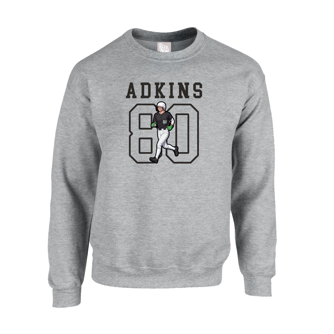 Fleece Crew — Shirsey in Grey
