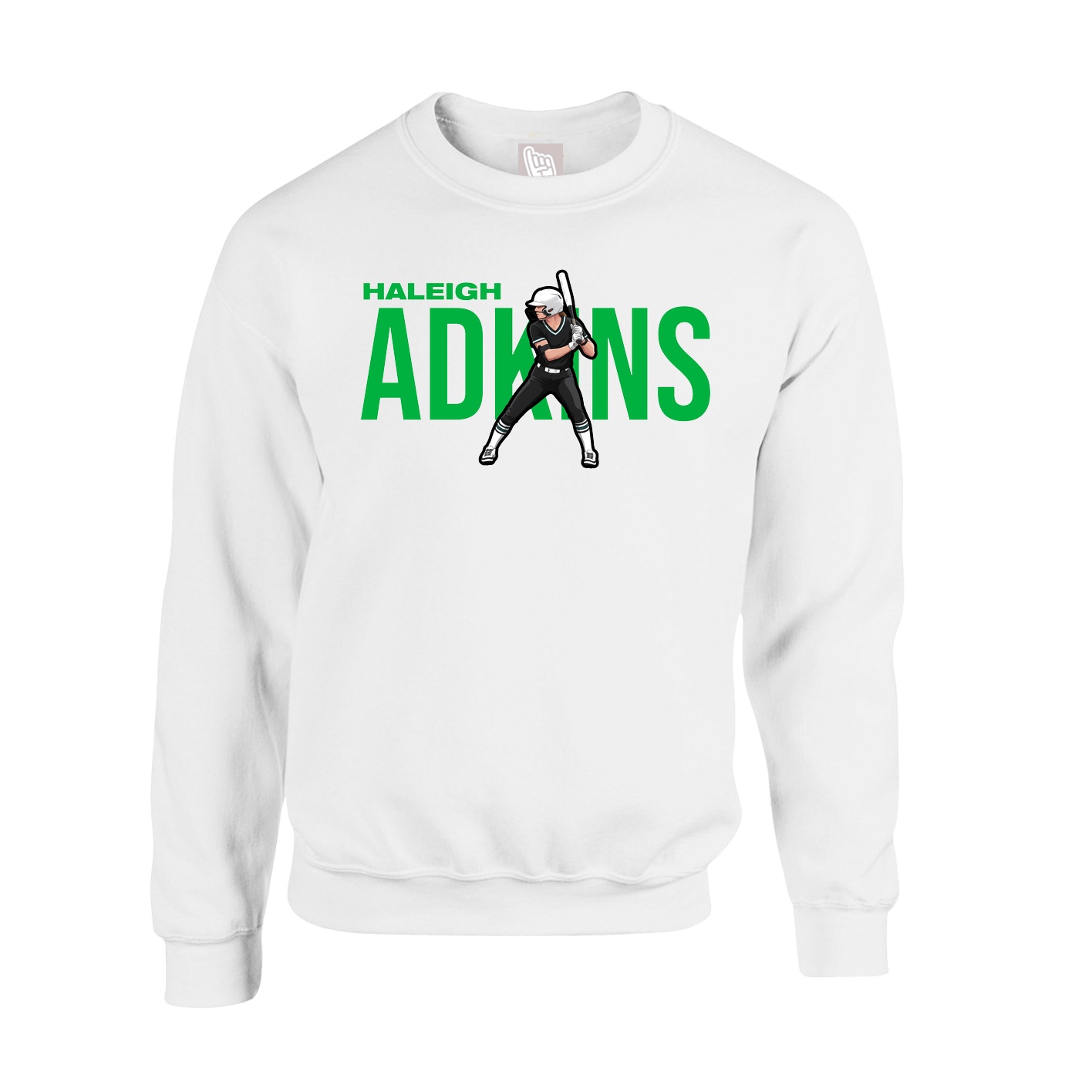 Fleece Crew — Player Name in White