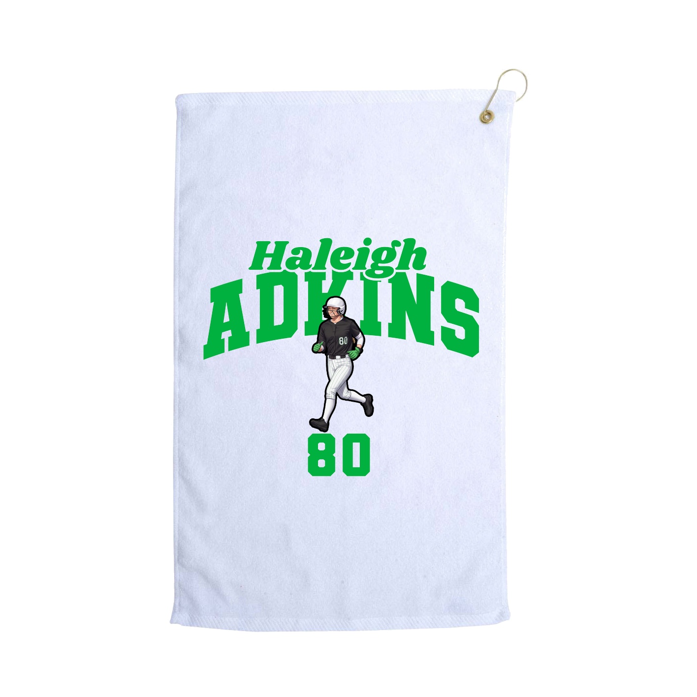 Golf Towel — Signature Arch in White
