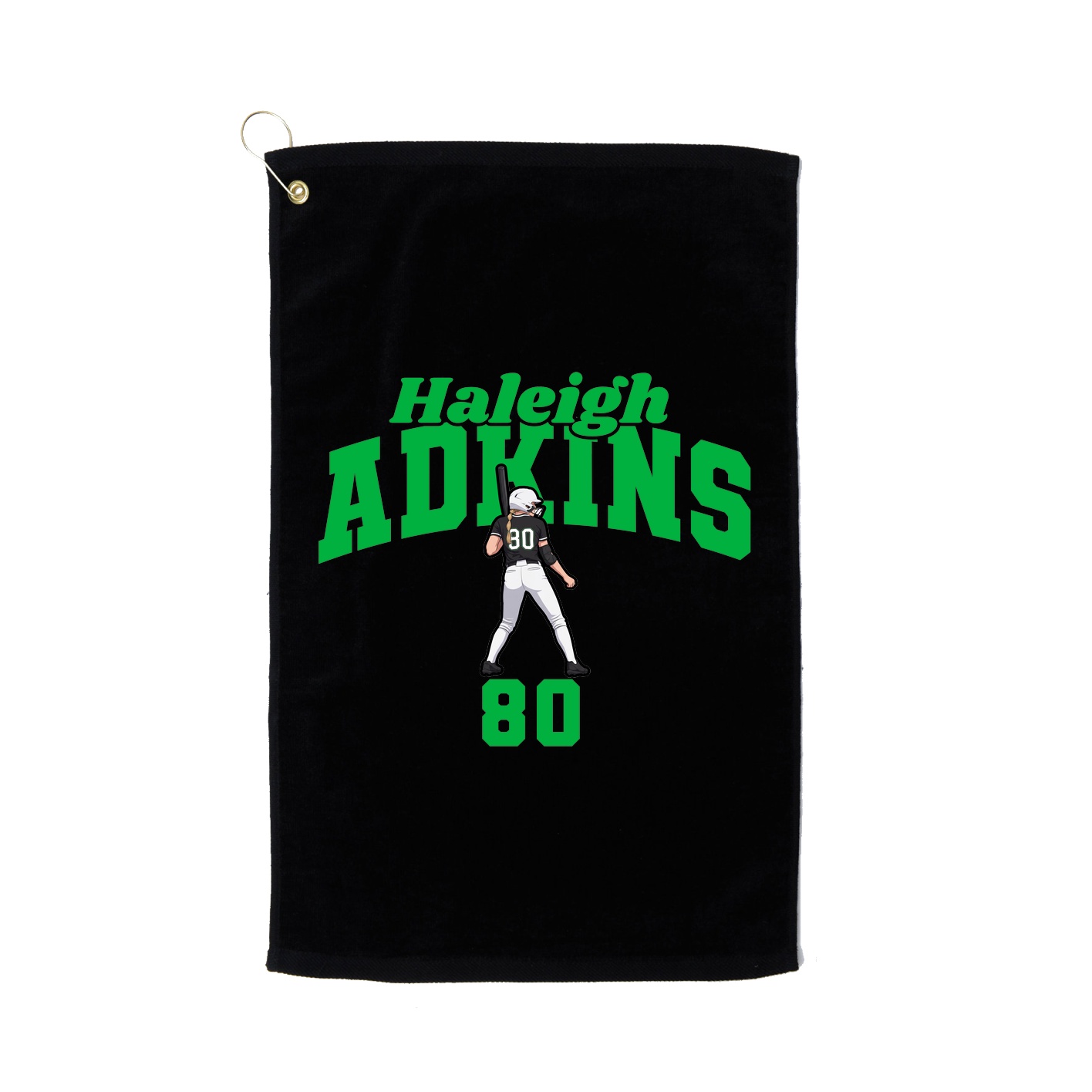 Golf Towel — Signature Arch in Black
