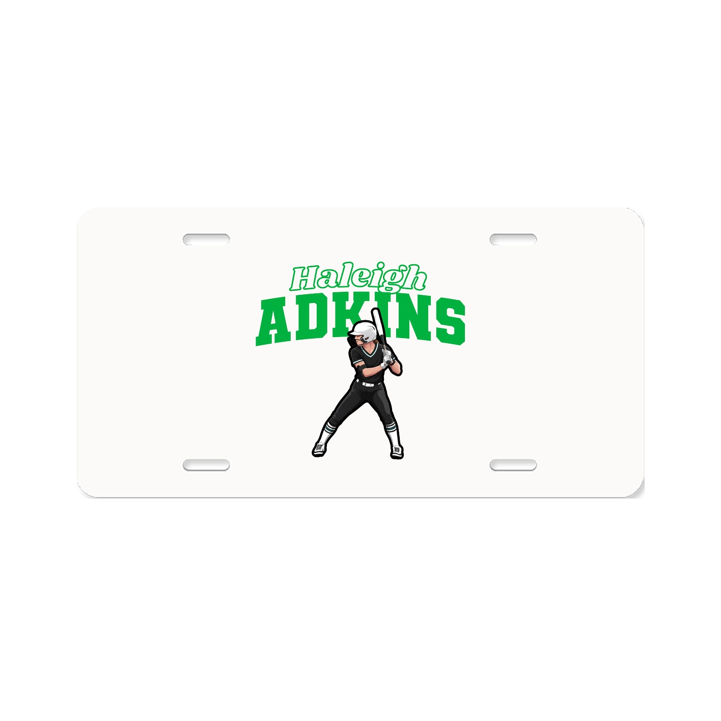License Plate — Name Arch in Classic