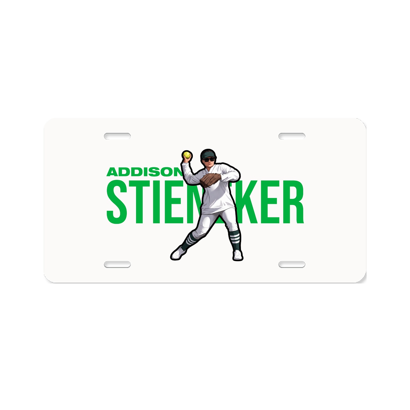 License Plate — Player Name in Classic