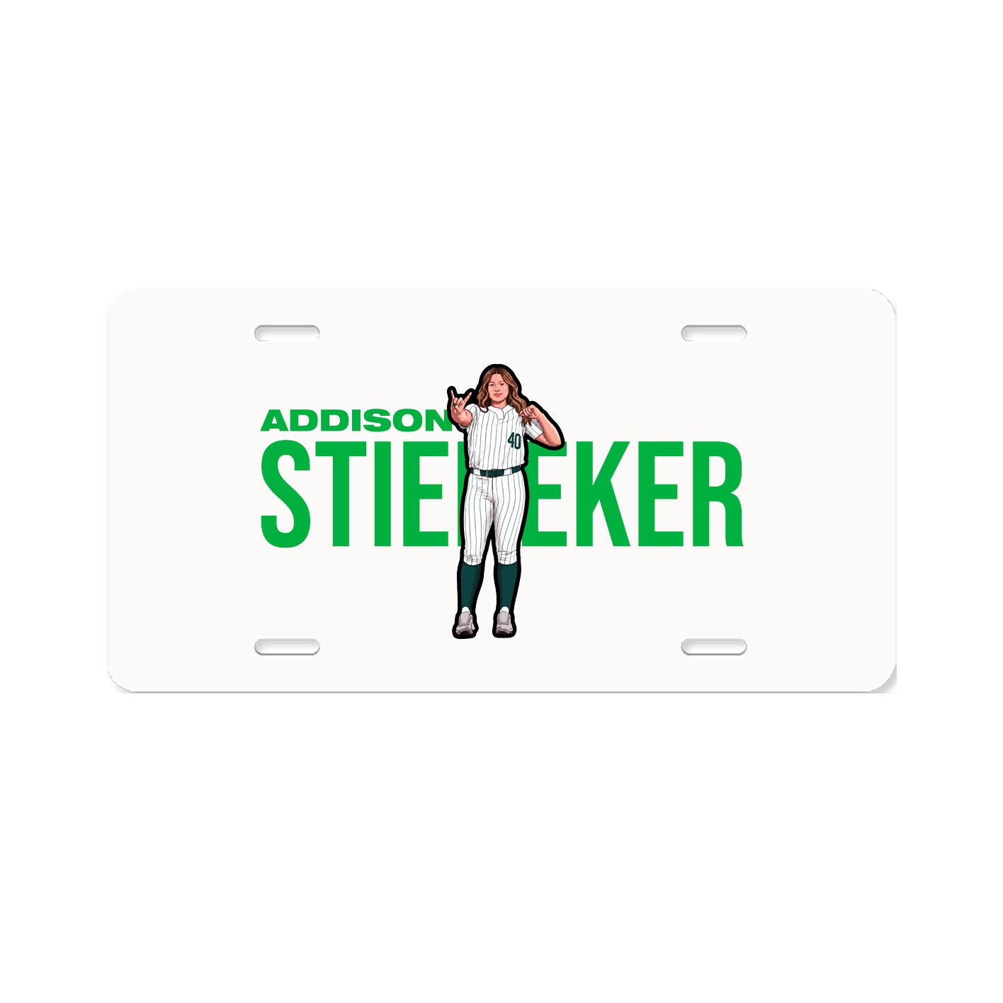 License Plate — Player Name in Classic
