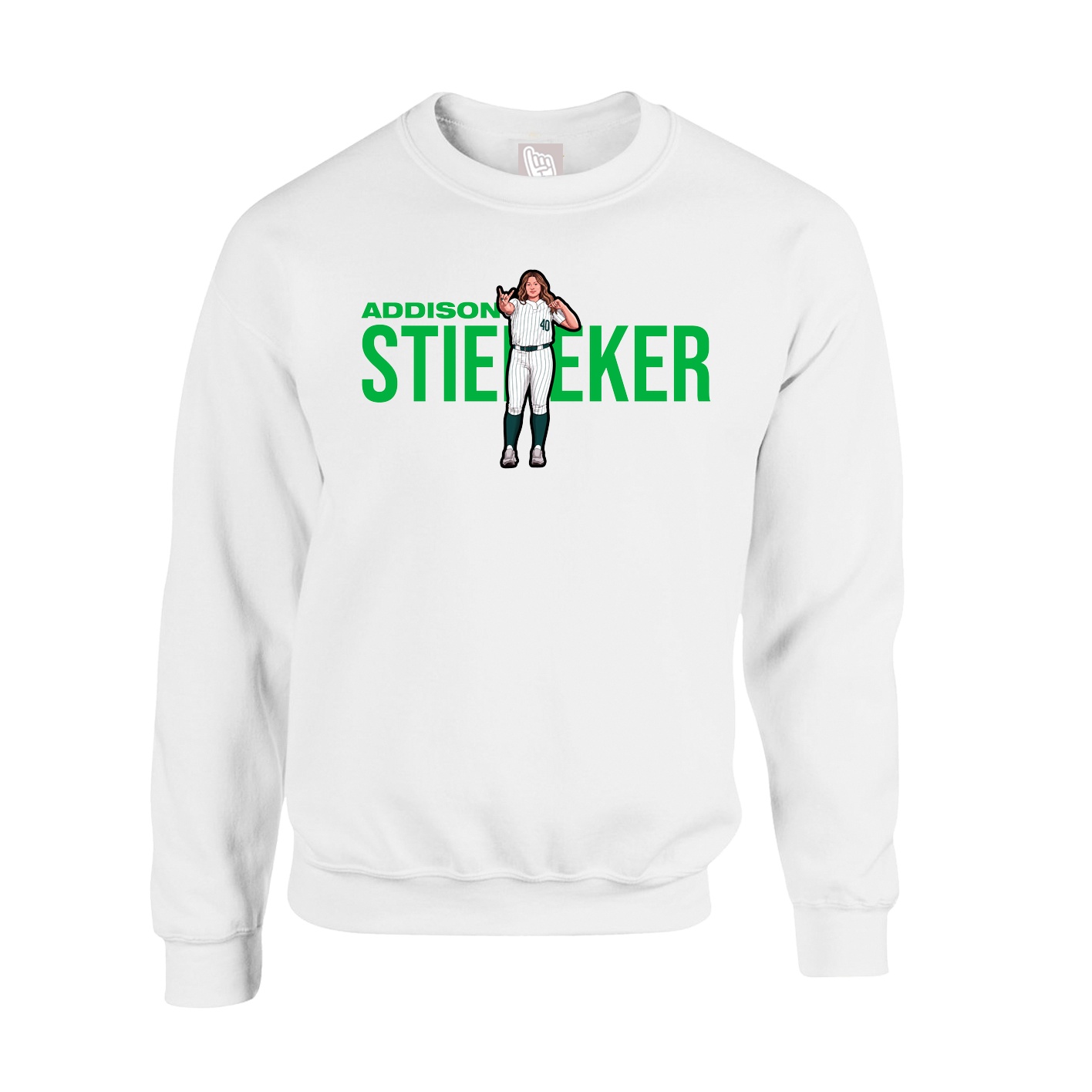 Fleece Crew — Player Name in White
