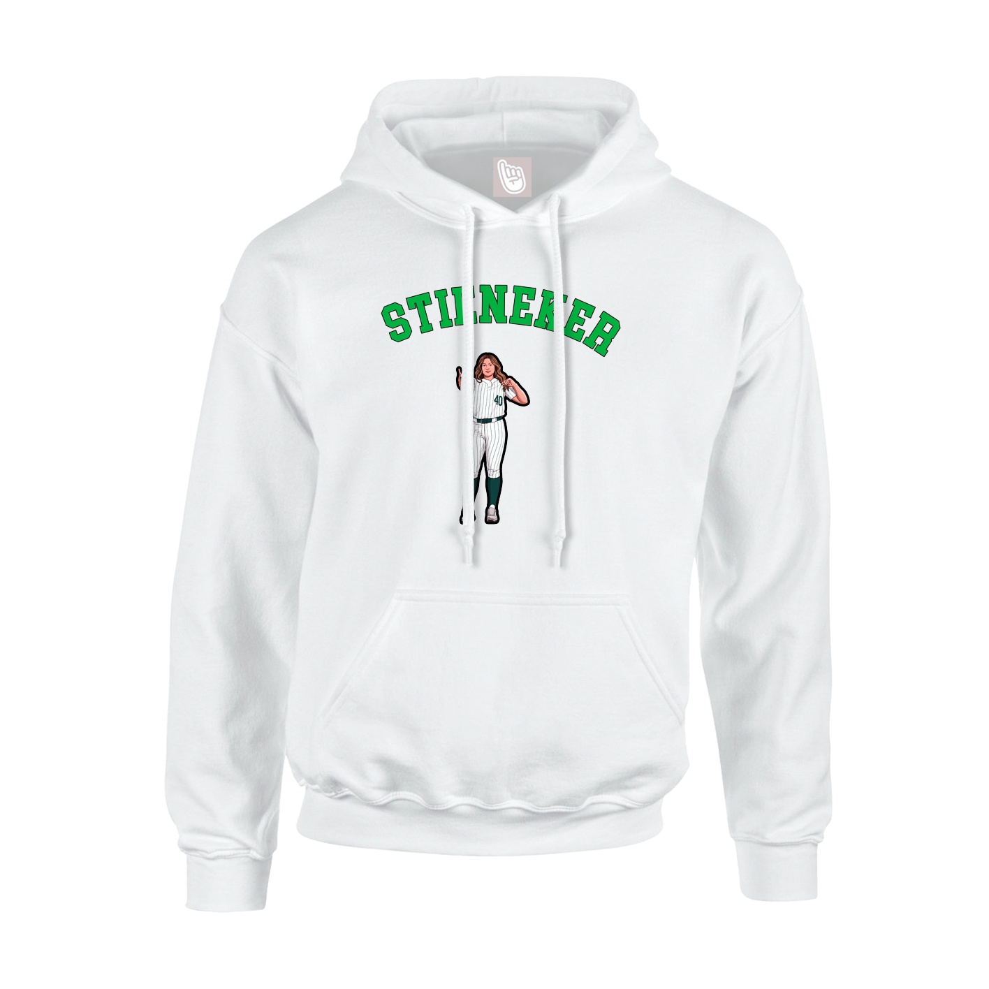 Youth Hoodie — Shirsey Arch in White