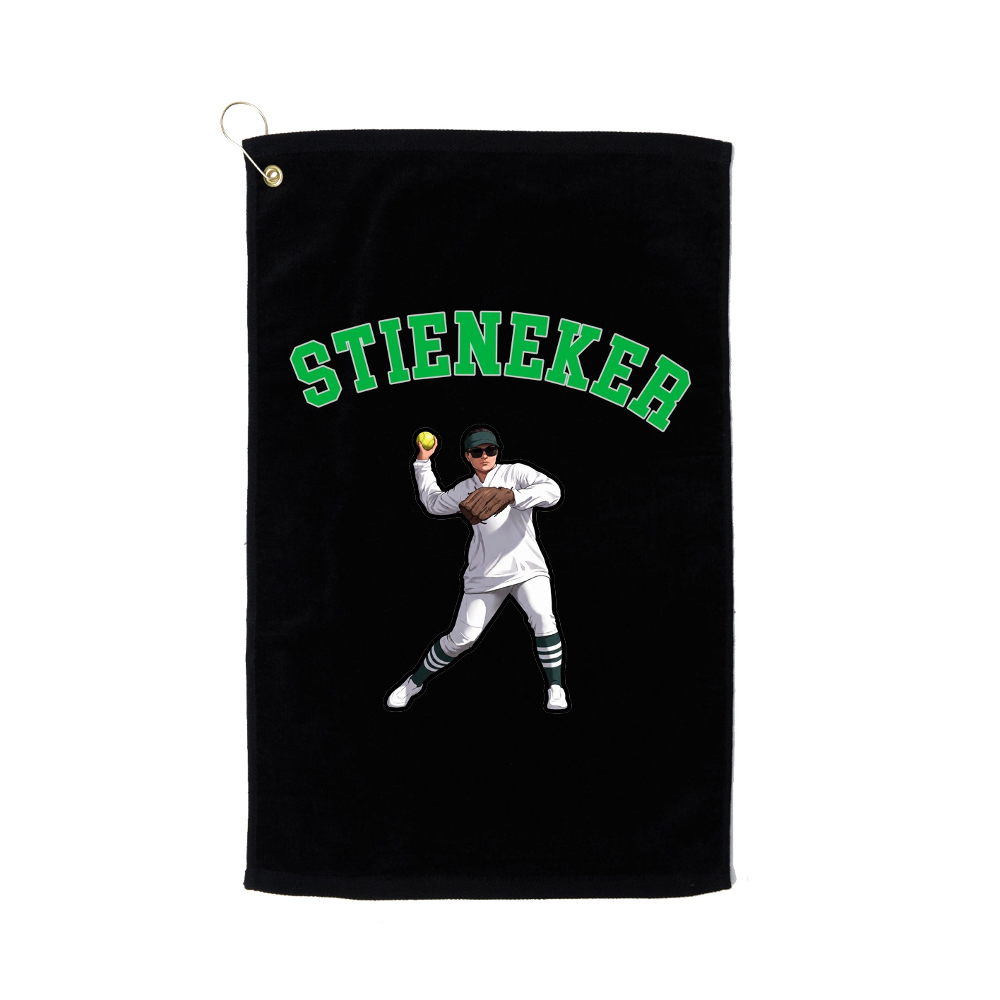Golf Towel — Shirsey Arch in Black