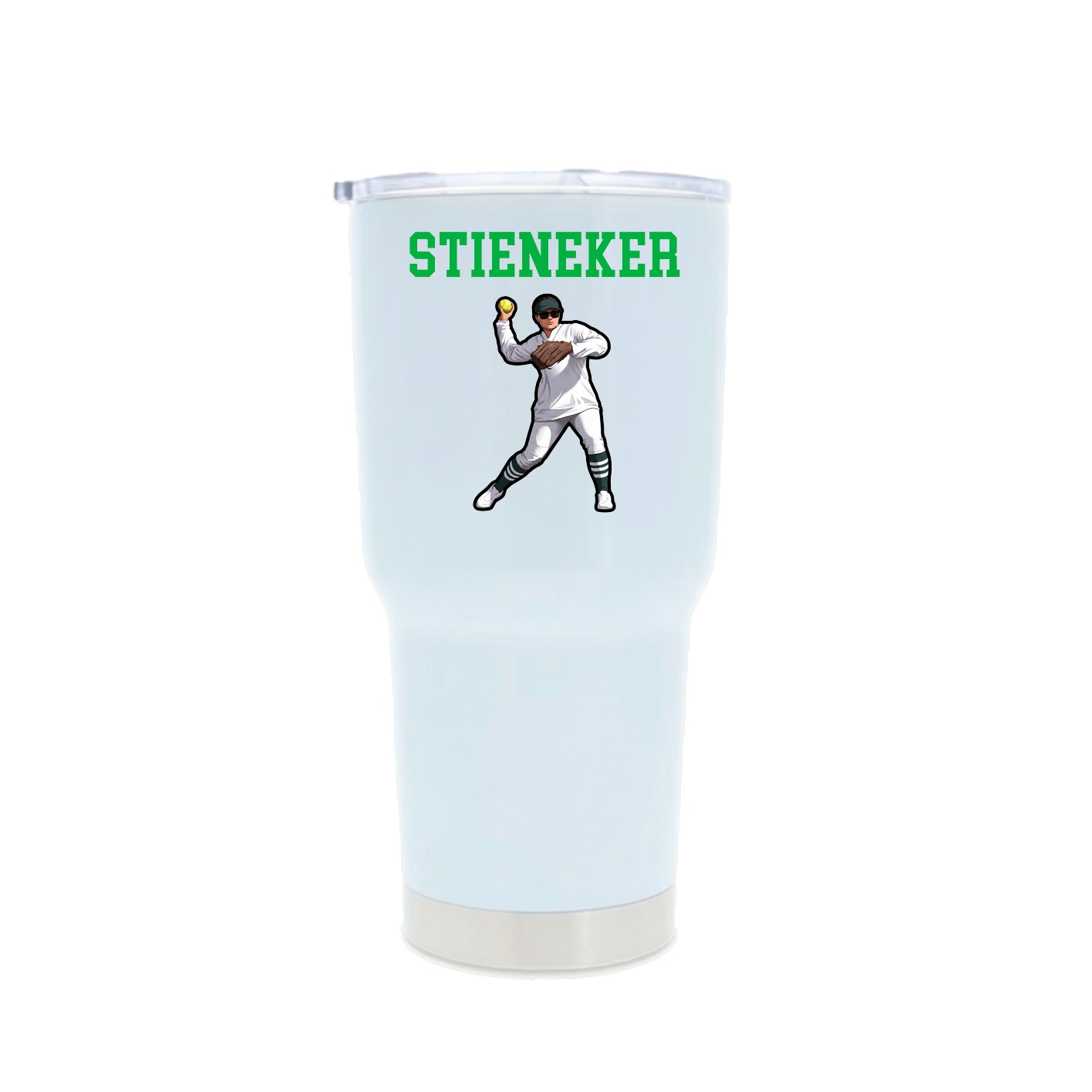 30oz Stainless Steel Tumbler — Shirsey in White