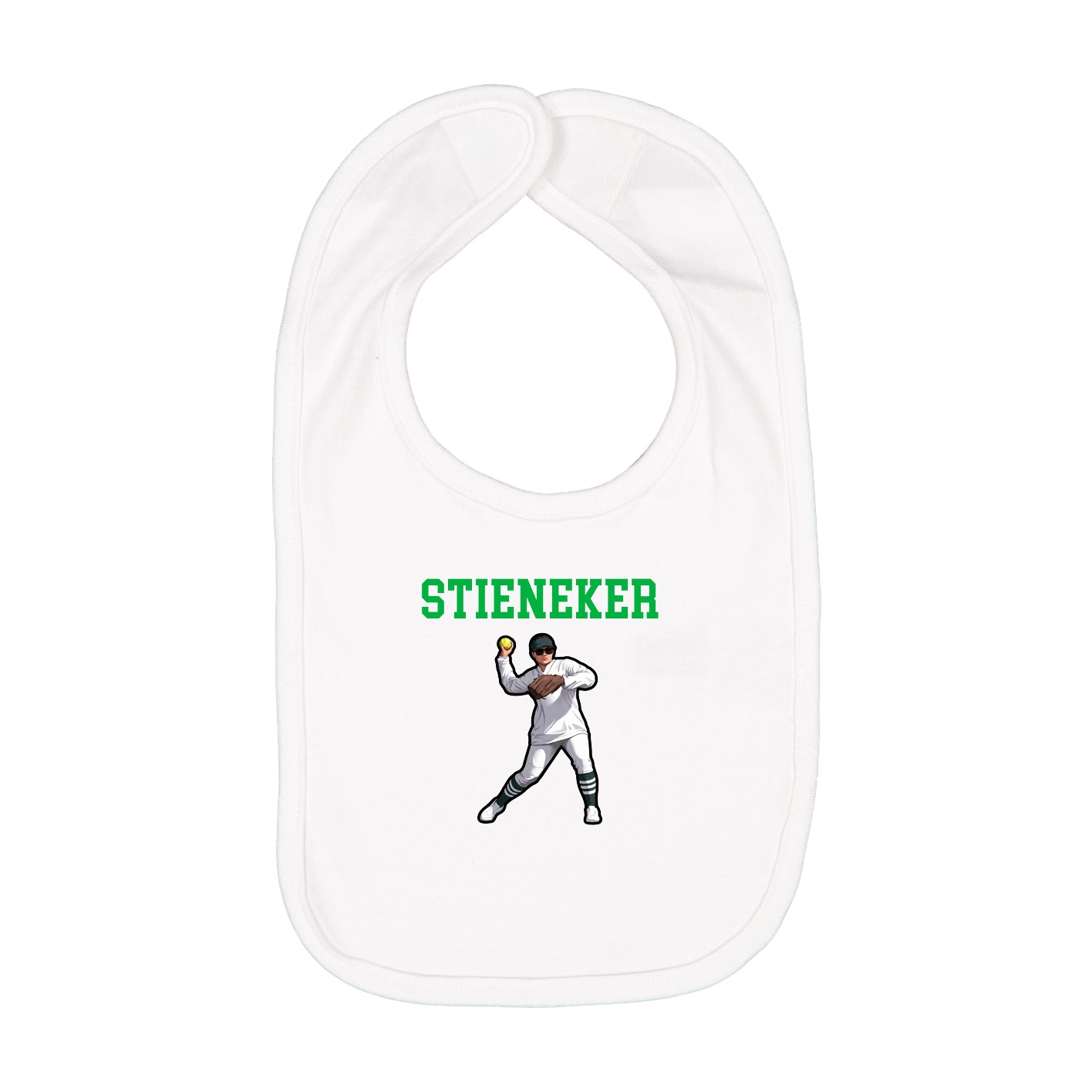 Infant Bib — Shirsey in White