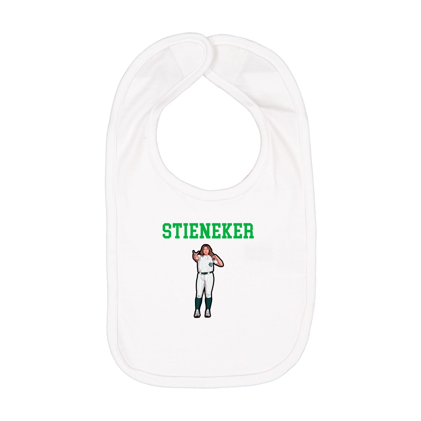 Infant Bib — Shirsey in White